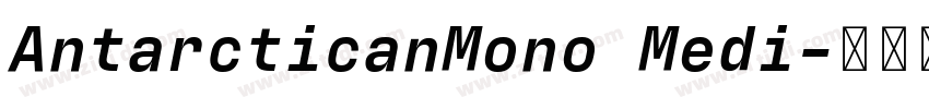 AntarcticanMono Medi字体转换